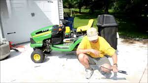 john deere la lawn mower tractor