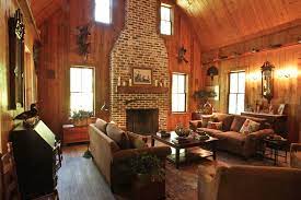 the hunting life rustic living room