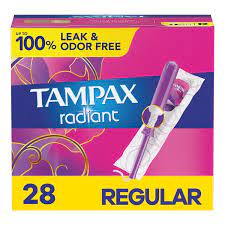 Tampax Radiant Tampons with LeakGuard ...