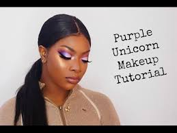 purple unicorn makeup tutorial brown