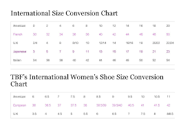 International Size Conversion Chart Clothes Style