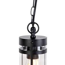 Modern Outdoor Hanging Lamp Black Ip44