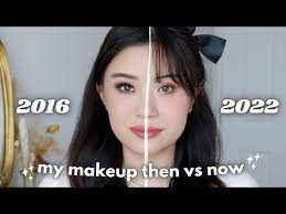 how i did my makeup in 2016 vs 2022