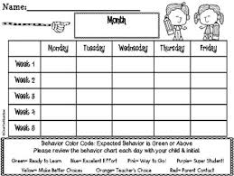 Kids At School Behavior Clip Chart