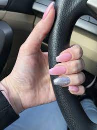 DND sheer pink! #nails #coffinnails | Pink gel nails, Luminous nails,  Gorgeous nails