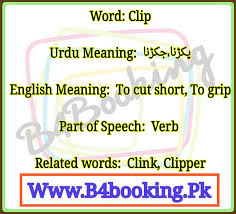 clip meaning in urdu and english it s