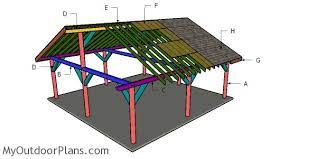 24x24 Pavilion Roof Plans Myoutdoorplans