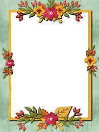 autumn frame png border design hd