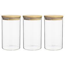 ecology pantry 17 5cm glass canisters