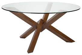 costa round glass dining table modern