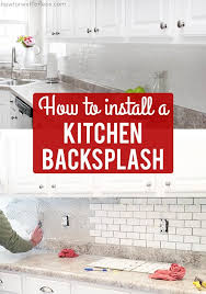 How To Install A Kitchen Backsplash