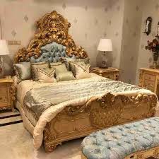 Luxury Custom Gold Queen Bed Frame