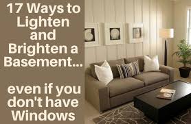 to lighten and brighten a basement