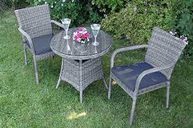 Madrid Bistro Set With Stacking Chairs