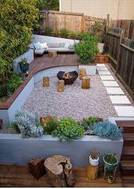 garden patio area backyard ideas