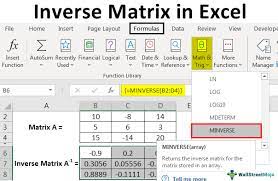 Inverse Matrix In Excel Find Inverse