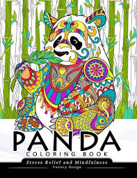 Coloring book panda on your phone or tablet in this virtual coloring and painting book. Amazon Com Panda Coloring Book Stress Relief Coloring Book For Grown Ups Adults Animal Coloring Book 9781981571666 Balloon Publishing Books