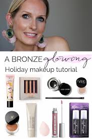 a glowing bronze makeup look beauty