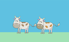 smiling cows animated clipart