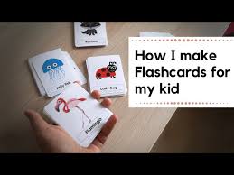 how to make flashcards for kids at home