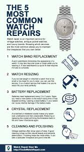common watch repairs quick reference