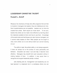leadership cannot be taught russell l ackoff 