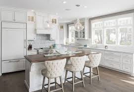 custom white painted kitchen cabinets