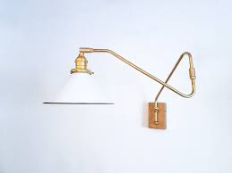 Extendable Brass Wall Lamp Mid Century