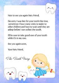 50 free printable tooth fairy letter