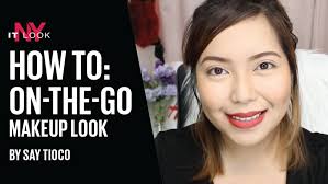 how to on the go makeup look by say tioco