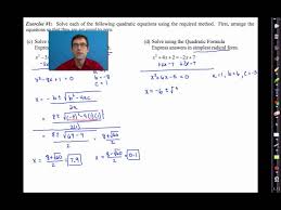 Common Core Algebra I Unit 9 Lesson 7