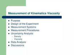 merement of kinematics viscosity
