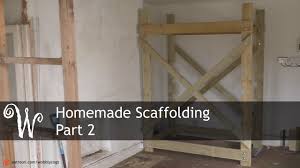 homemade scaffolding tower part 2