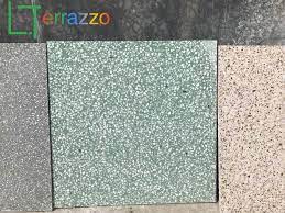 black stone chips terrazzo tiles for