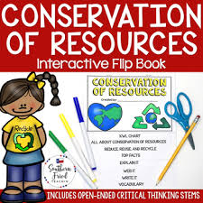 Conservation Of Resources Interactive Flip Book
