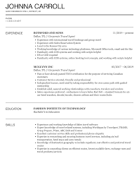 corporate travel agent resume sles