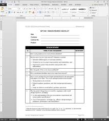 Design Review Checklist Iso Template Qp1100 1