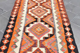oushak runner rug turkish kilim rug