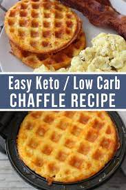 Ladle 1/2 chaffle mixture into waffle iron or small frying pan. Easy Keto Chaffle Recipe Highly Popular Recipe Kasey Trenum