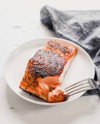 pan seared salmon with skin
