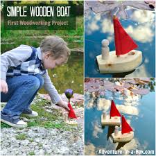 diy simple wooden toy boat woodworking