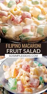 macaroni fruit salad so simple ideas