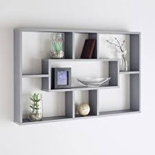 Multi Compartment Wall Shelf Storage Unit