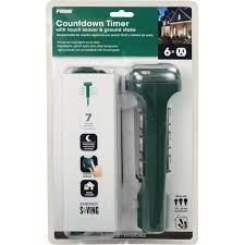 Prime Outdoor Timer Power Stake Green 15a