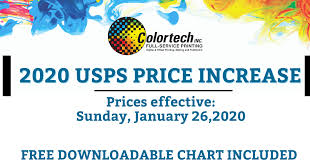 Usps Postage Rate Increases For 2020 Colortech Inc