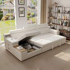 3330mm Sleeper Sectional Storage Sofa