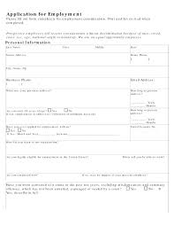 Free Employment Job Application Form Tes Printable Template