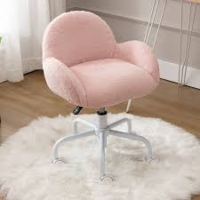 For dramatic flair, opt for a gold kids desk chair, and pair with other metallic accents in the room. Amazon Com Kids Pink Desk Chair Cute Furry Rolling Chair For Girls With Wheels Child Kids Computer Desk Chair For Study Reading Room Bedroom Kitchen Dining