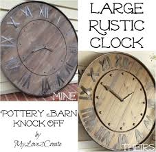 Large Rustic Clock Diy