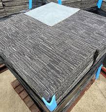 24x milliken carpet tiles black grey